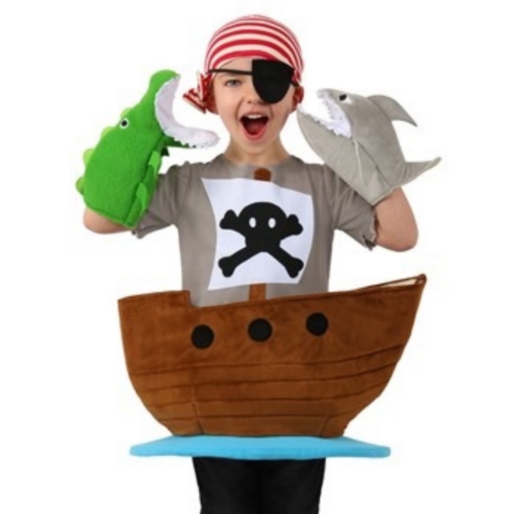 Pirate Ship candy catcher Kids costume